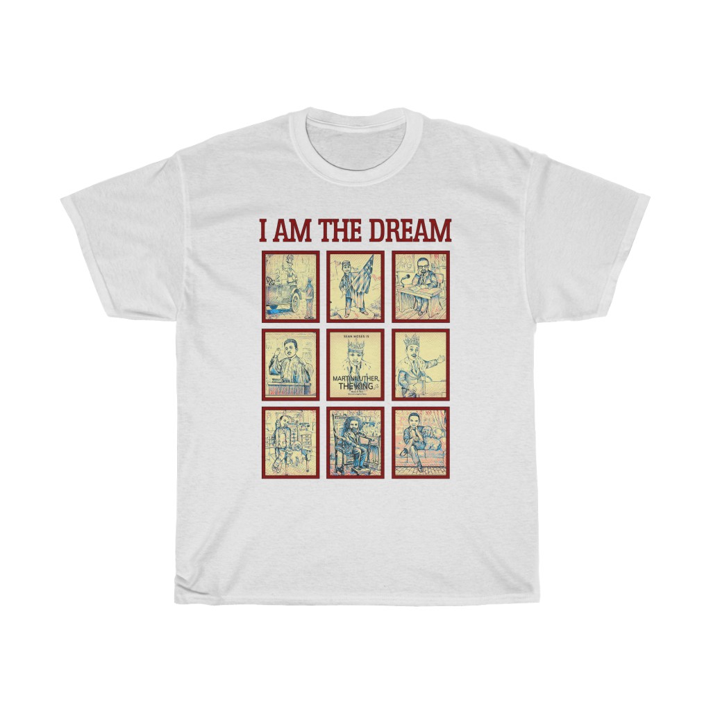 I AM THE DREAM (RED TRIM) Unisex Heavy Cotton Tee