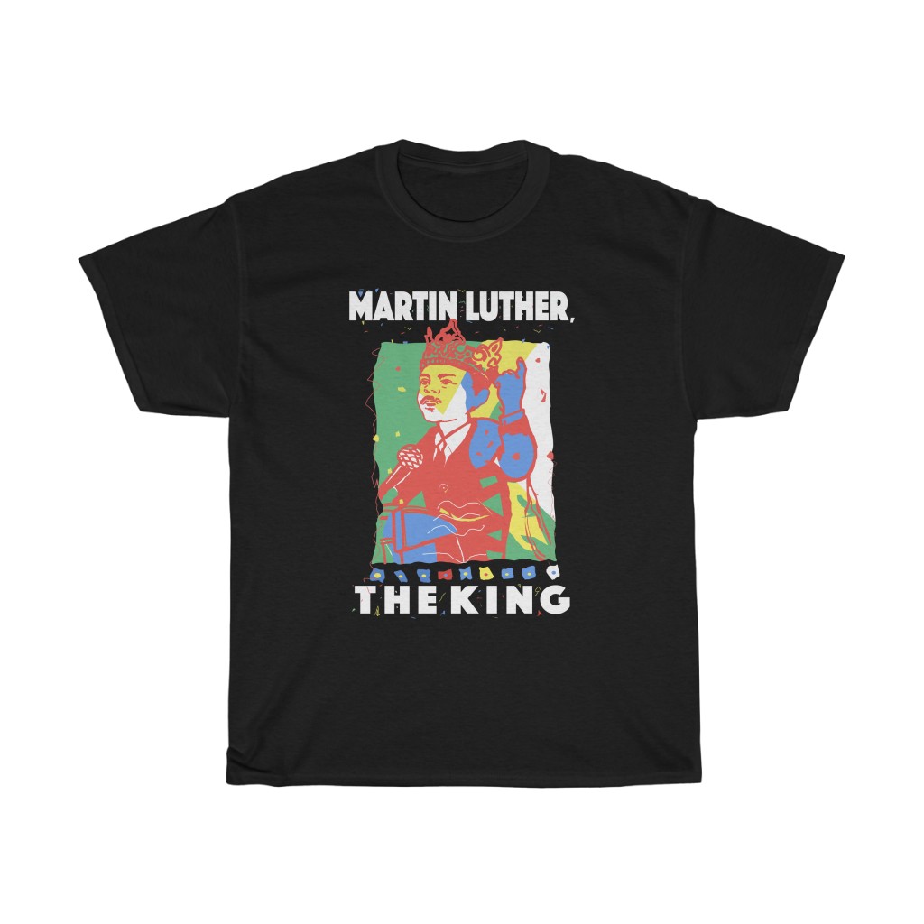 Martin Luther, The King Unisex Heavy Cotton Tee - Image 2