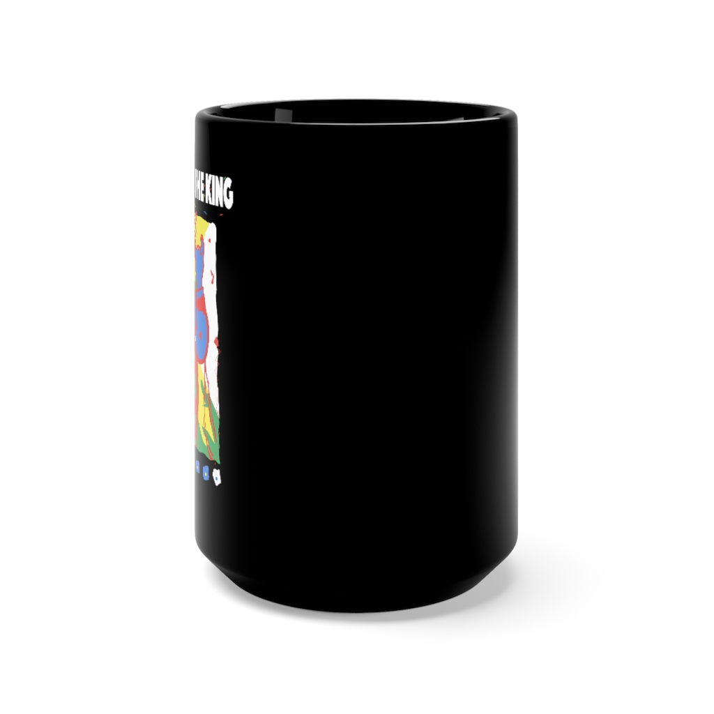 Martin Luther, The King Black Mug 15oz - Image 2